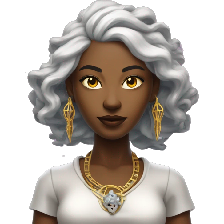Technomancy Goddess is a mystical being who controls both magic and technology. She can cast spells on technological networks. Her powers blend the ancient art of magic with advanced cybernetics and technology. She can command machines emoji