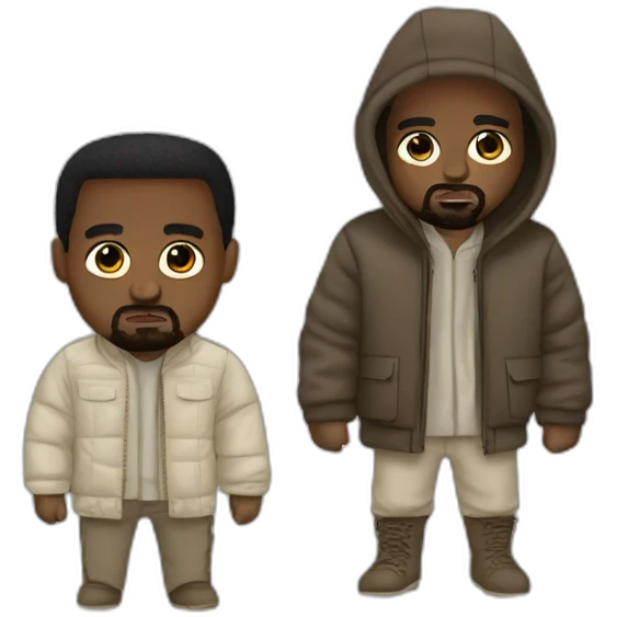 Kanye West with a Quebec costume emoji
