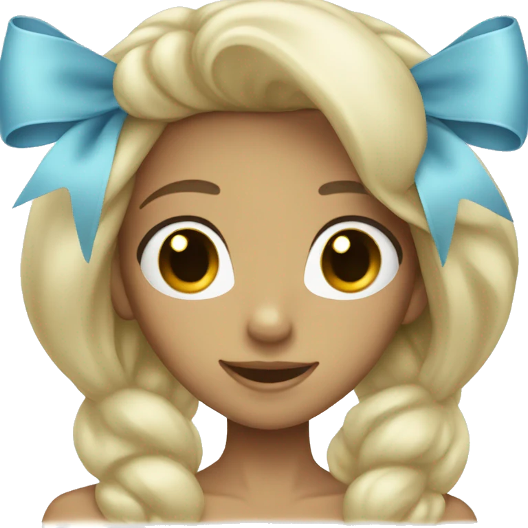 Light blue bow emoji