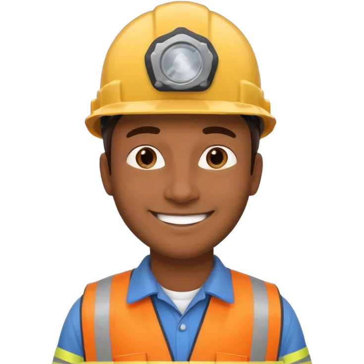 Un homme brun qui est responsable d'une équipe de contrôle non destructif emoji