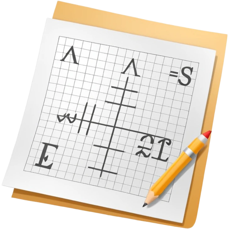 paper with mathematic-equations emoji