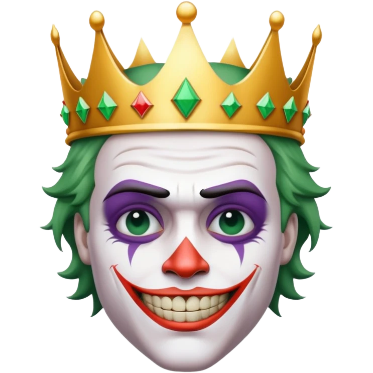 Joker with crown emoji
