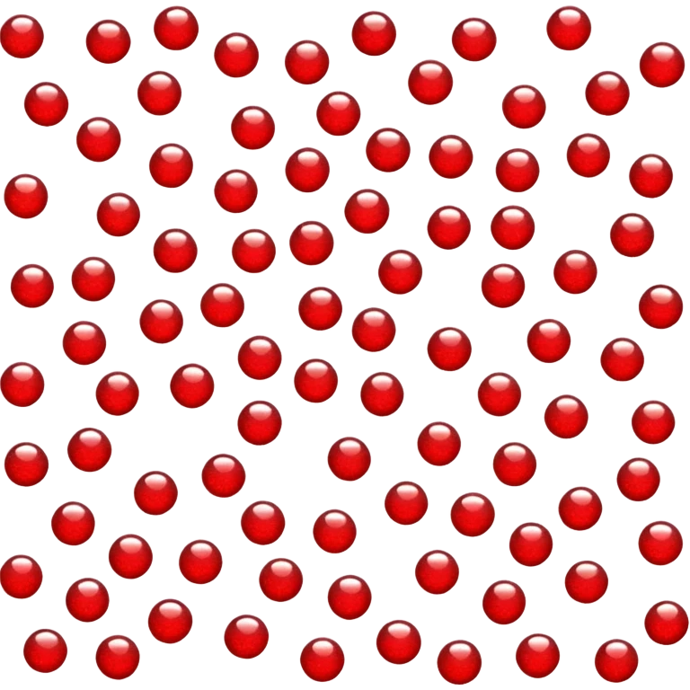 red glitter dislike emoji