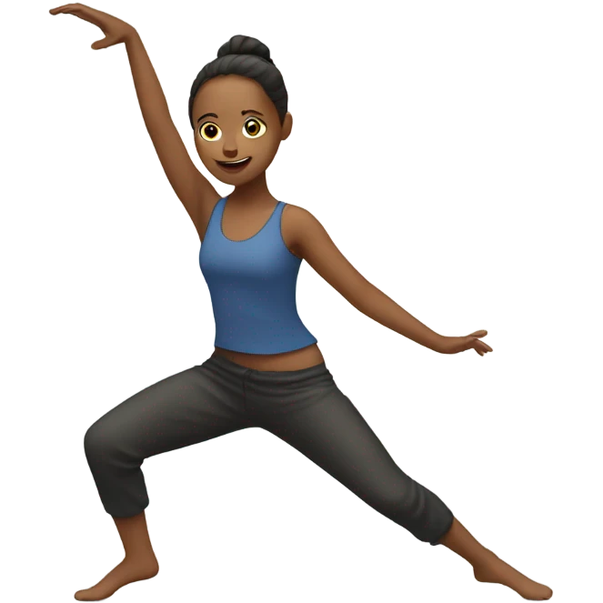 Girl doing a dance move emoji