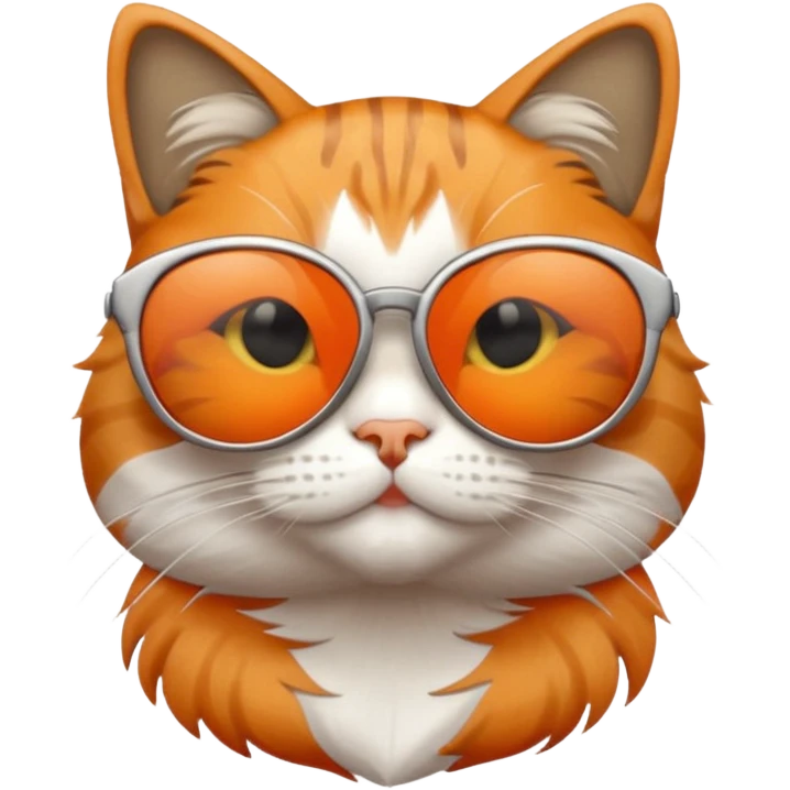 Cat wearing sunglasses emoji