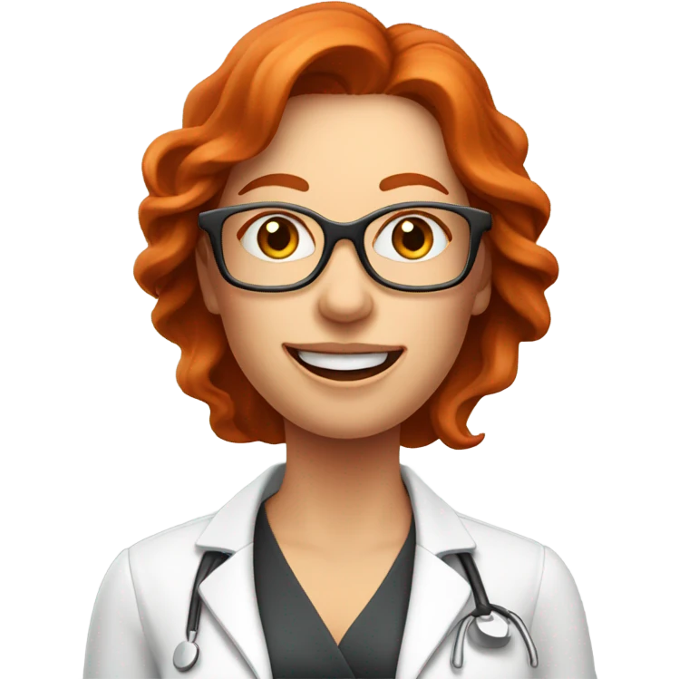 red hair woman nutritionist with glasses wishing money emoji