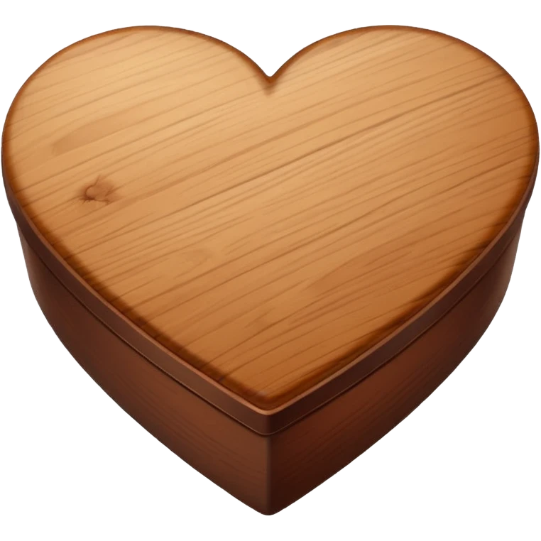 wood heart box emoji