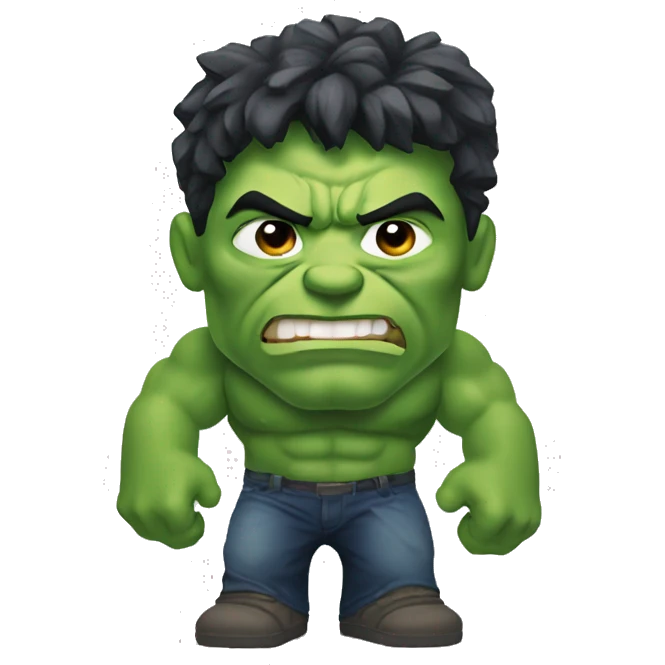 Hulk as a technilogical digital wizrd emoji