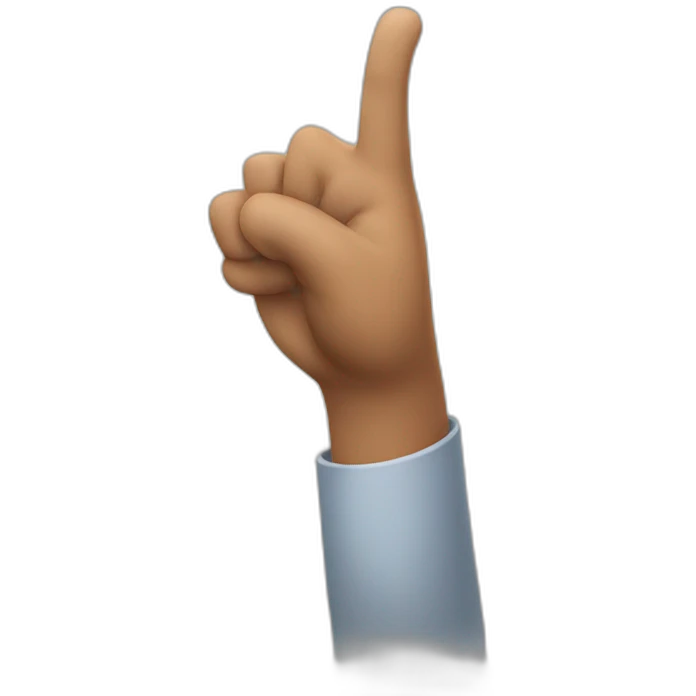 Pointing up emoji