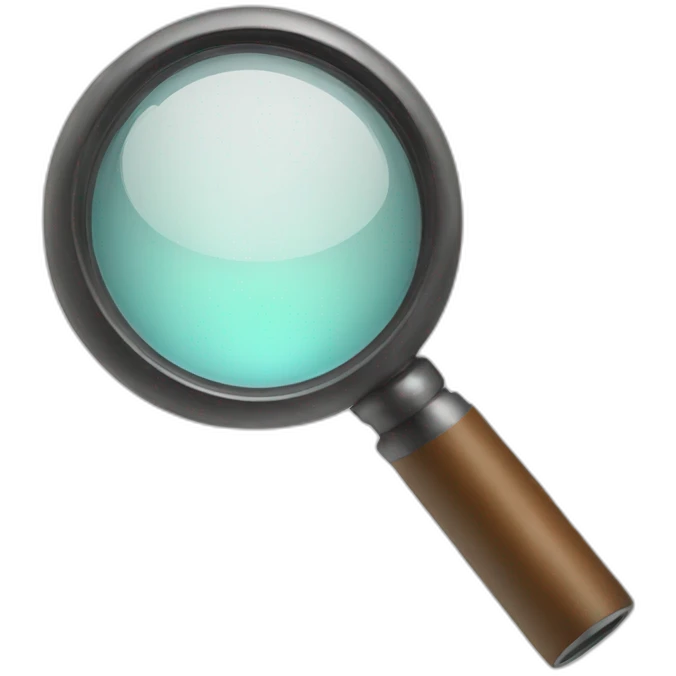 magnifying glass emoji