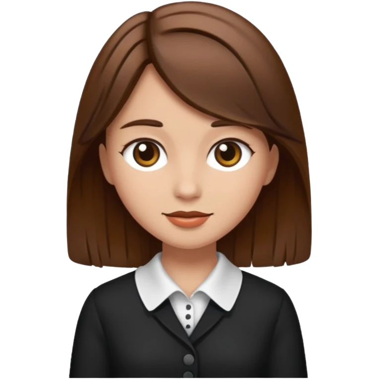 fancy brown haired girl emoji