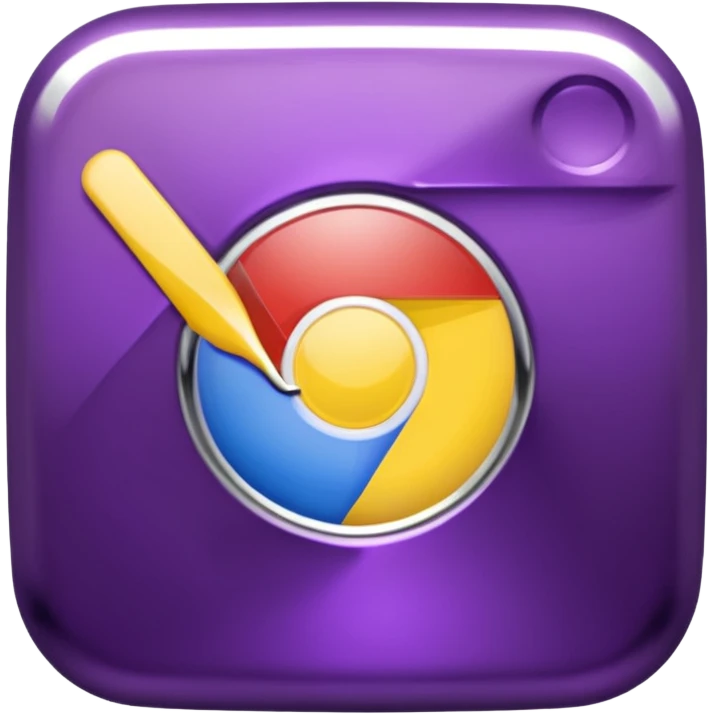 dark purple google chrome logo emoji