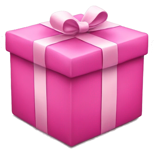 Pink Christmas present  emoji