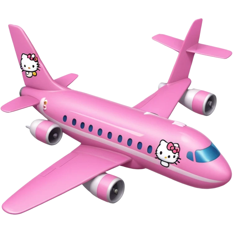 hello kitty airplane emoji