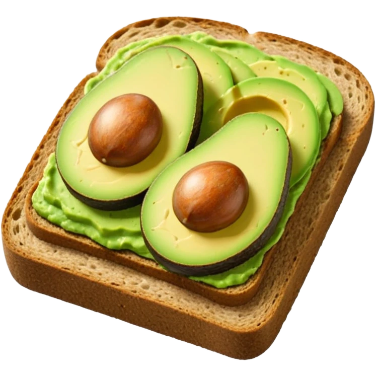 healthy food avocado toast emoji