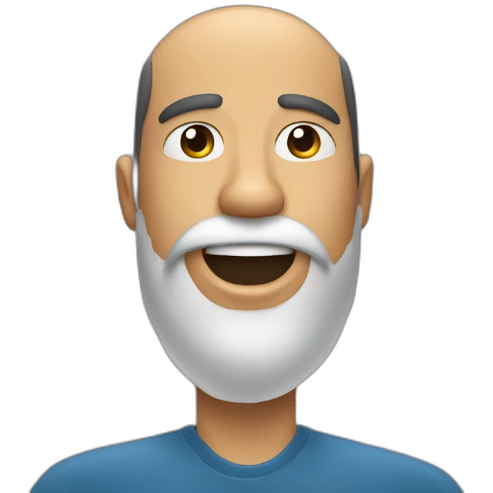man shaving beard emoji