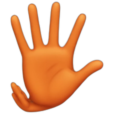hands forming a fox emoji
