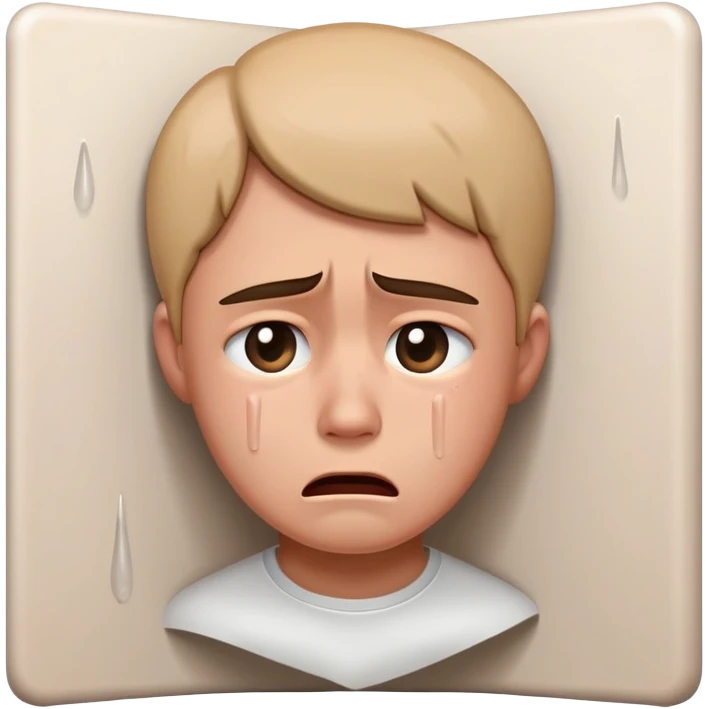 Crying alone in a corner emoji