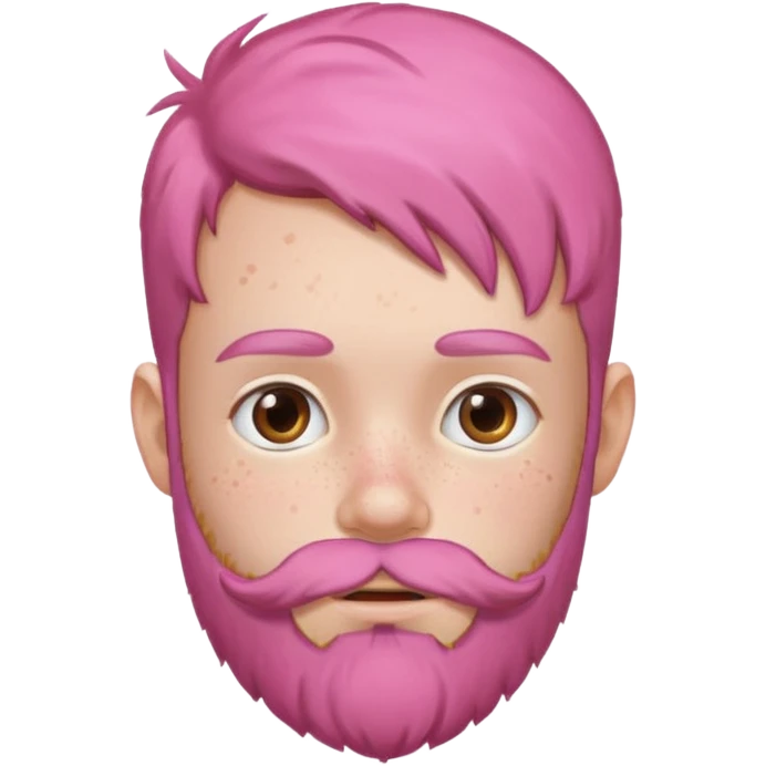 a child with pink beard emoji