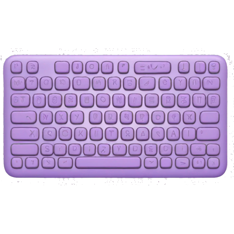 Pastel purple keyboard emoji