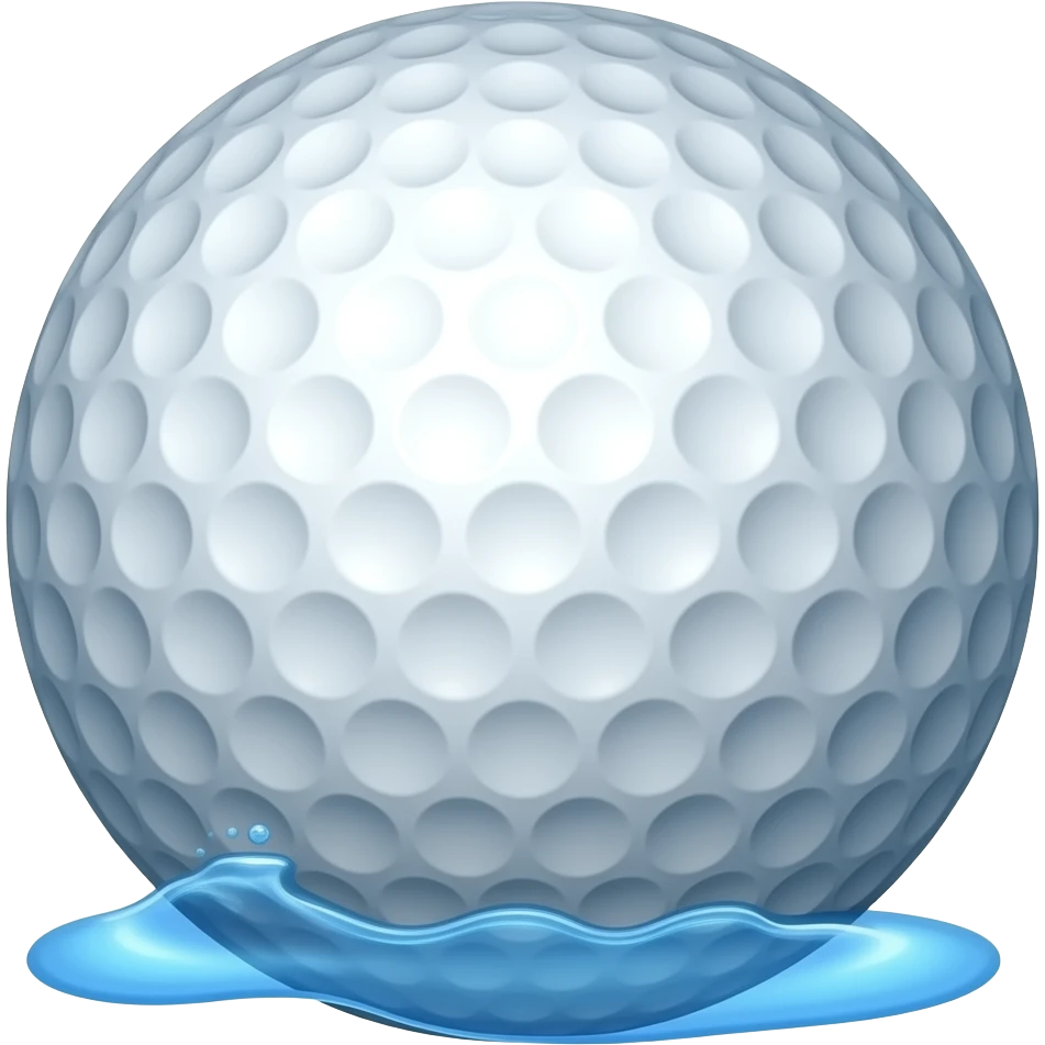 golf ball in lake emoji
