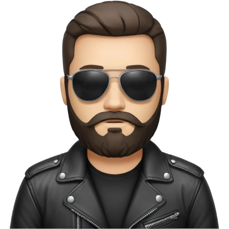 biker gang with sunglass guy bearded emoji