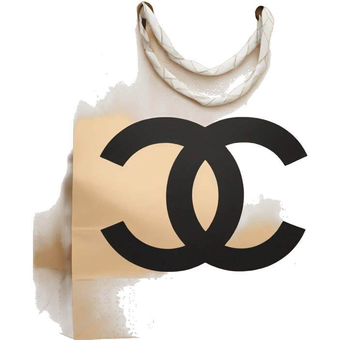 paper bag with chanel logo emoji