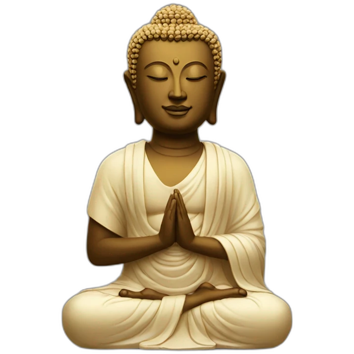 buddha statue doing TED speech emoji