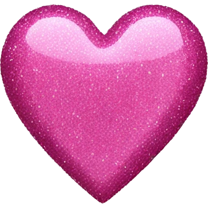 Pink glitter heart emoji