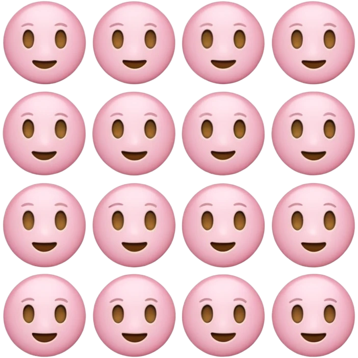 Pale pink pastel emoji emoji