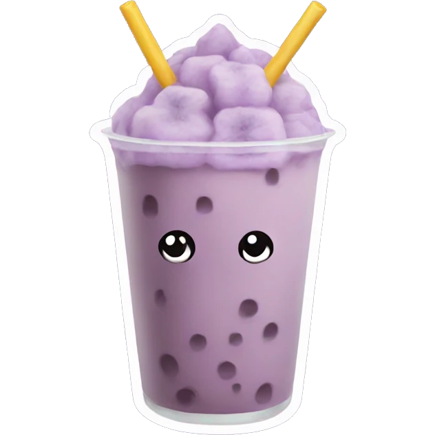 Taro boba emoji