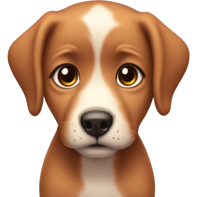 blushing puppy eyes face emoji