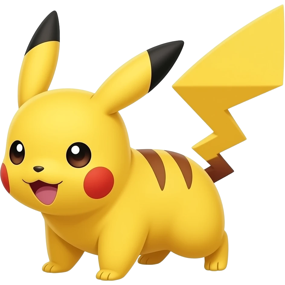pikachu on all fours emoji
