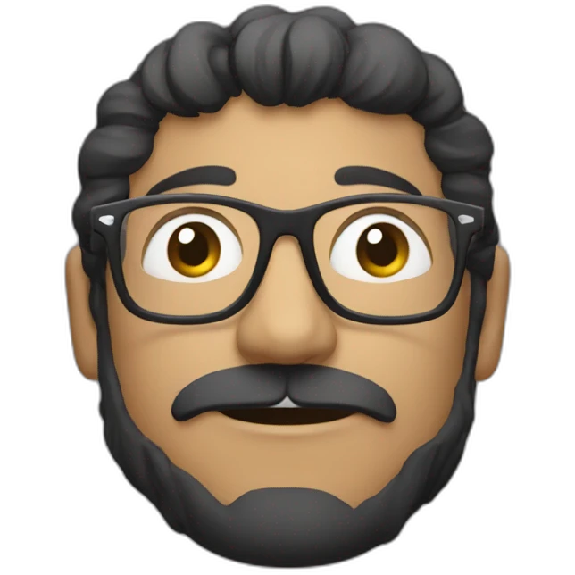 Kovtunec with glasses emoji