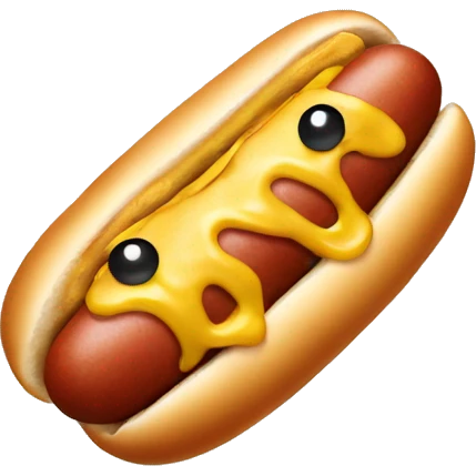 hot dog with a face  emoji