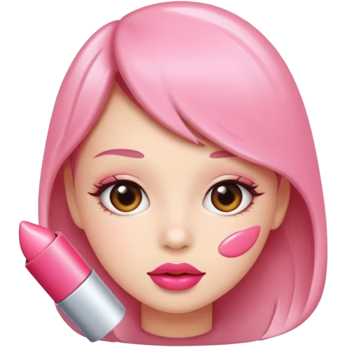pink lovely lip tint emoji