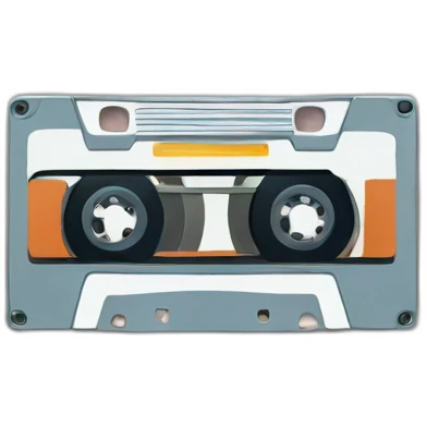 audio cassette emoji