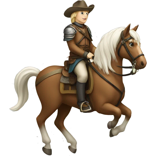 Halland sur un cheval emoji