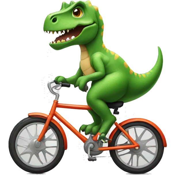 dinosaur on a bike emoji