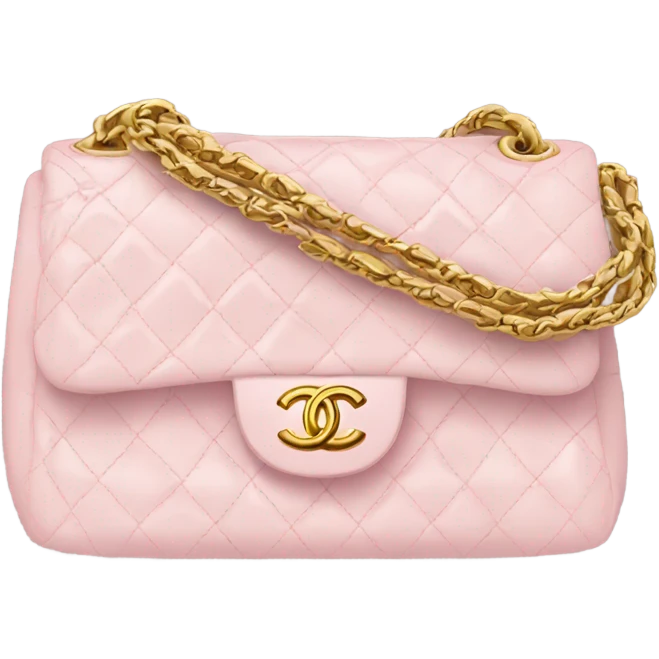 Chanel baby pink bag  emoji