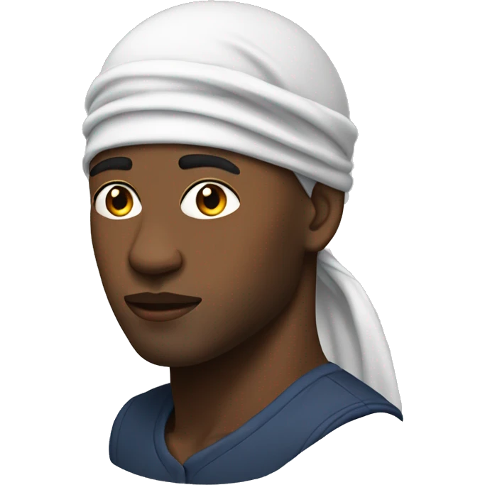 black men wearing durag emoji