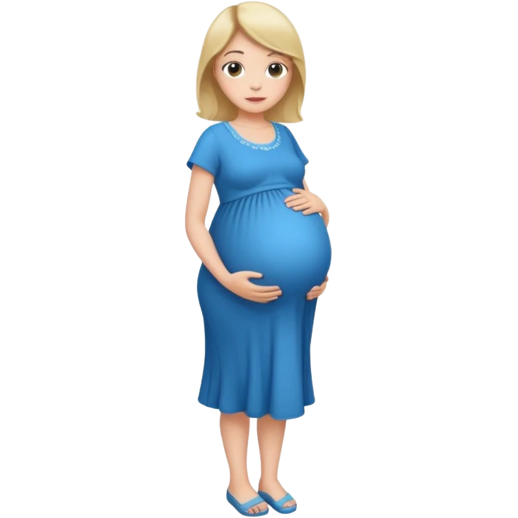 беременная девушка в полный рост emoji