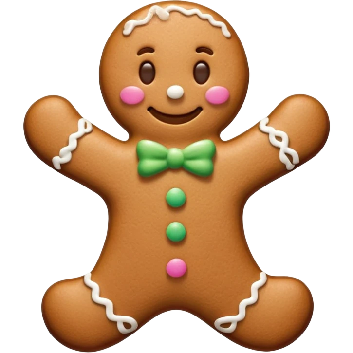 gingerbread man emoji
