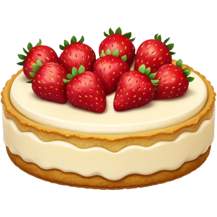 Strawberry cheesecake emoji