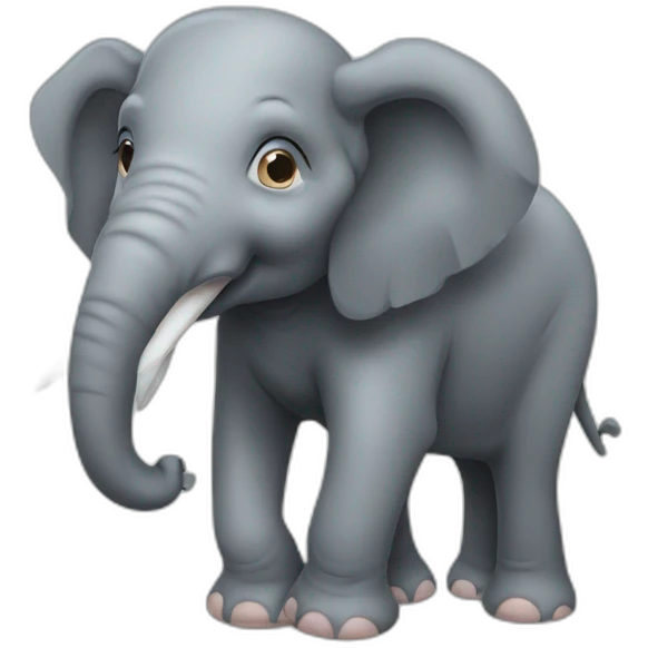 Sick elephant emoji