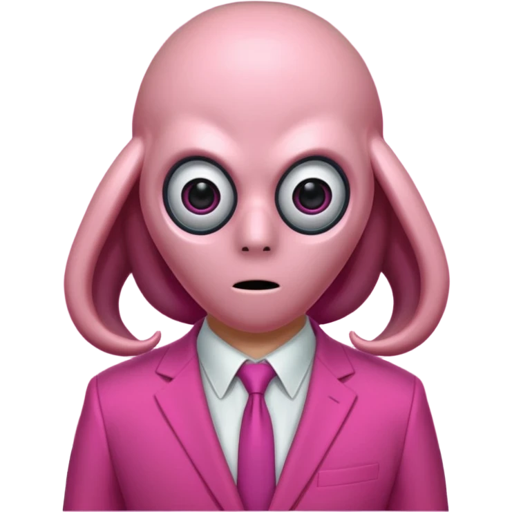 squid Game Guard — Circle mask (pink suit) emoji