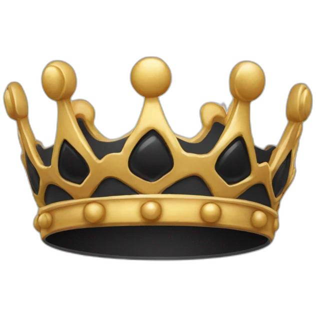 Couronne noire emoji