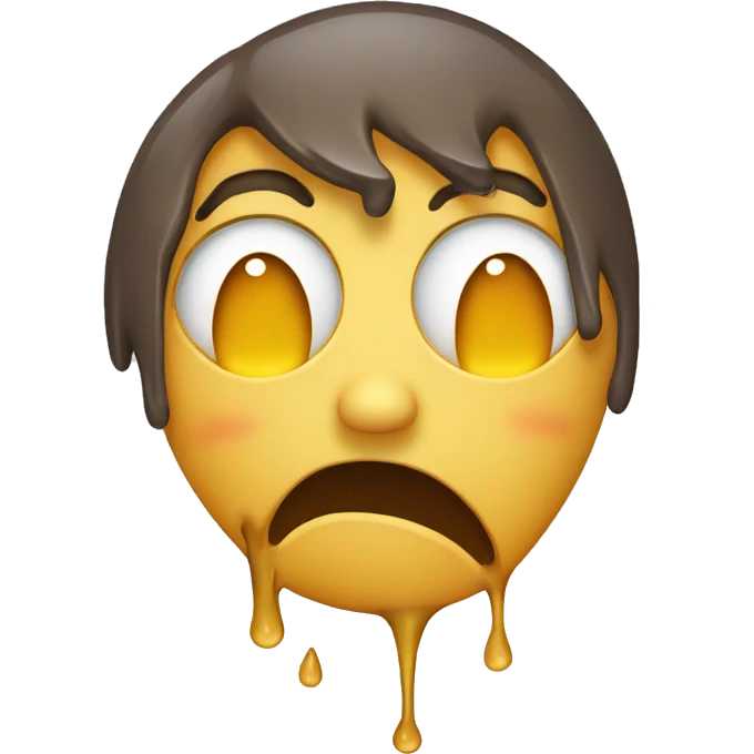 The melting face is crying emoji