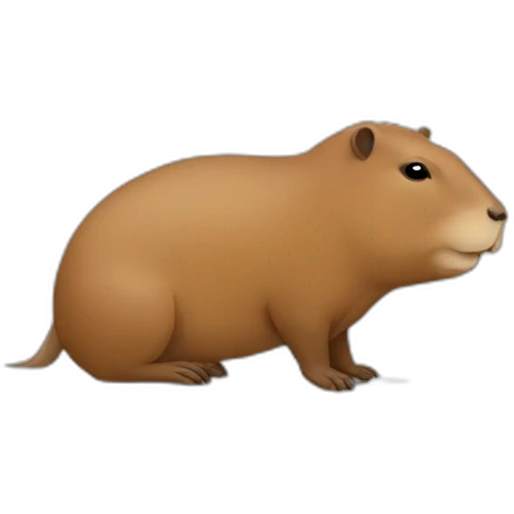 Capybara qui rit emoji