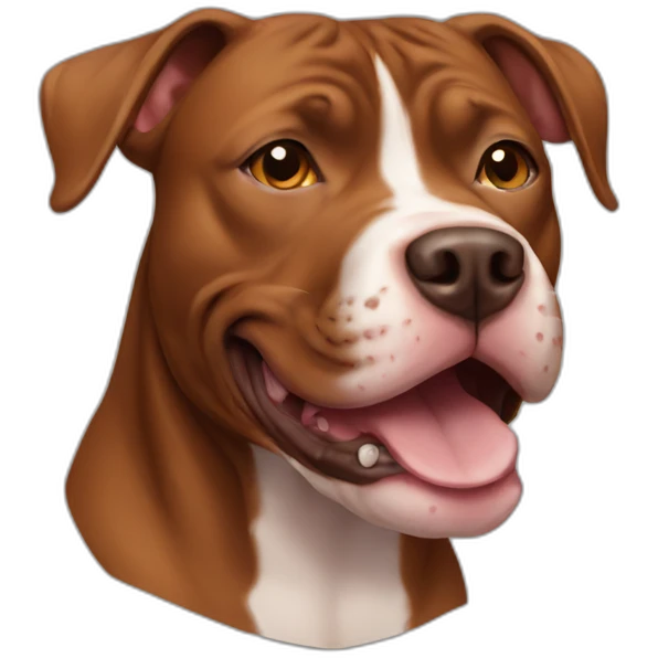 Brown pitbull emoji